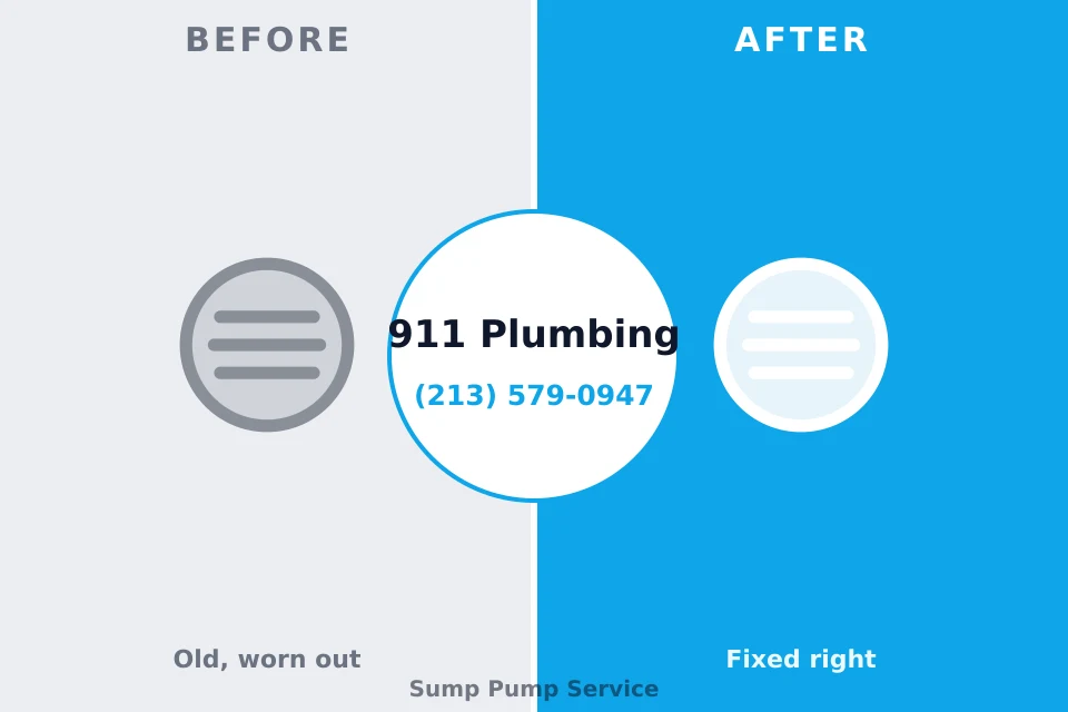 Before and after: plumbing company Ferdinand, IN